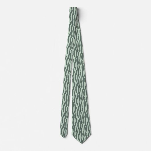 Grayed Jade Shapes Classy Krawatte (Rückseite)