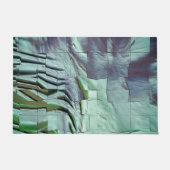 Grayisches Minzmosaik mit leicht geschnitztem Sati Fußmatte (Vorderseite)