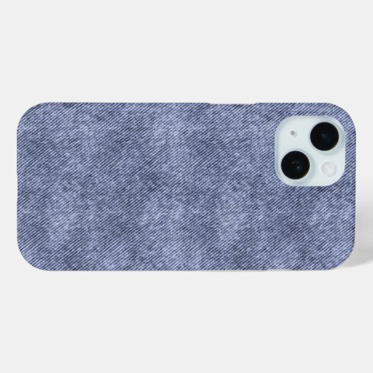 Grayish Blue Denim Pattern Case-Mate iPhone Hülle (Rückseite (Horizontal))