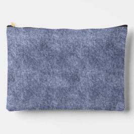 Grayish Blue Denim Pattern Zubehörtasche