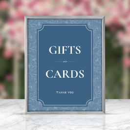 Grayish Blue Gifts & Cards Signieren Poster