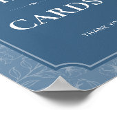 Grayish Blue Gifts & Cards Signieren Poster (Ecke)