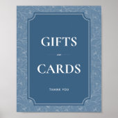 Grayish Blue Gifts & Cards Signieren Poster (Vorne)