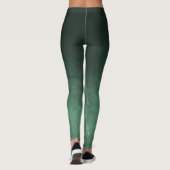 Grayish Green Dunkgreen rustic ombre Leggings (Rückseite)