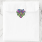 Grayland Daisy Green Heart Sticker (Tasche)