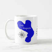 Grayling, MI und See Margrethe Notfall Kaffeetasse (Links)