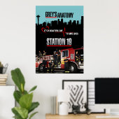 Grays Anatomy and Station 19 Poster (Heimbüro)