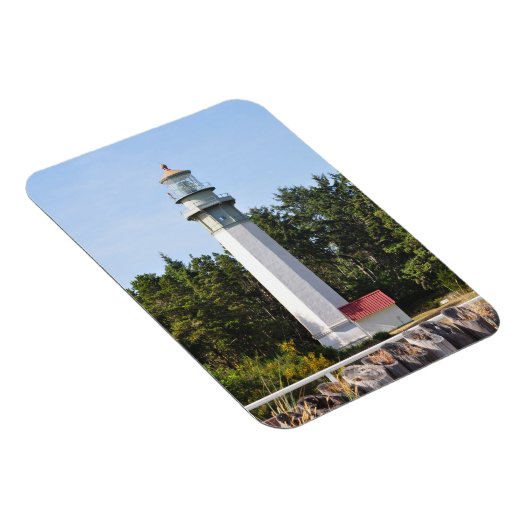Grays Harbour Lighthouse in West Port, WA Magnet (Rechte Seite)