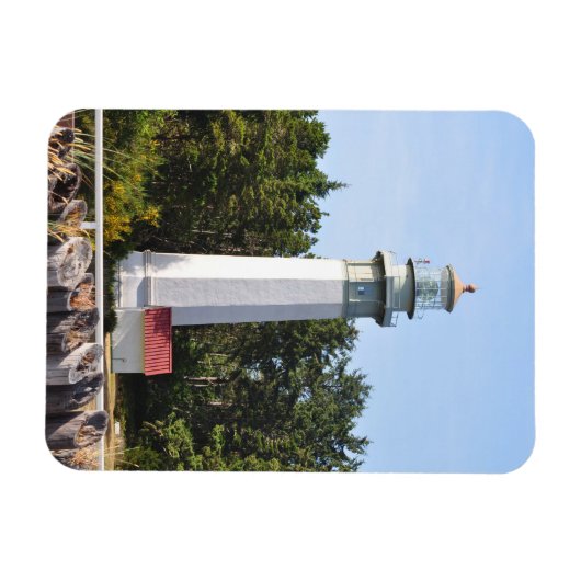 Grays Harbour Lighthouse in West Port, WA Magnet (Horizontal)