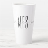 Grays, Monogram, Script i'm a Überlebende 17oz Milchtasse (Vorderseite)