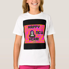 Grays New Year wünscht Girls White Basic T Shirt