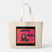Grays New Year wünscht Jumbo-Tasche Jumbo Stoffbeutel (Rückseite)