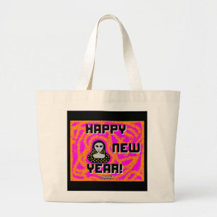 Grays New Year wünscht Jumbo-Tasche Jumbo Stoffbeutel