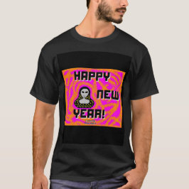 Grays New Year wünscht Men's Black Basic T Shirt