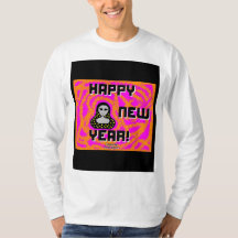 Grays New Year wünscht Men's Long Sleeve Shirt