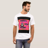 Grays New Year wünscht Men's White Basic T Shirt (Vorne ganz)