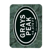 Grays Peak 14.270 FT CO Mountain Magnet (Vertikal)