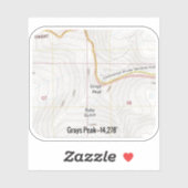 Grays Peak Colorado Fourteener Aufkleber (Blatt)