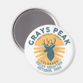 Grays Peak Colorado Wandern Magnet (Vorderseite/Rückseite)