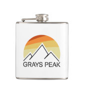 Grays Peak Retro Flachmann (Vorderseite)