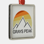 Grays Peak Retro Ornament Aus Metall (Rechts)
