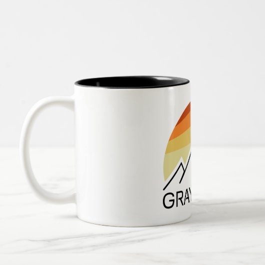 Grays Peak Retro Zweifarbige Tasse (Links)