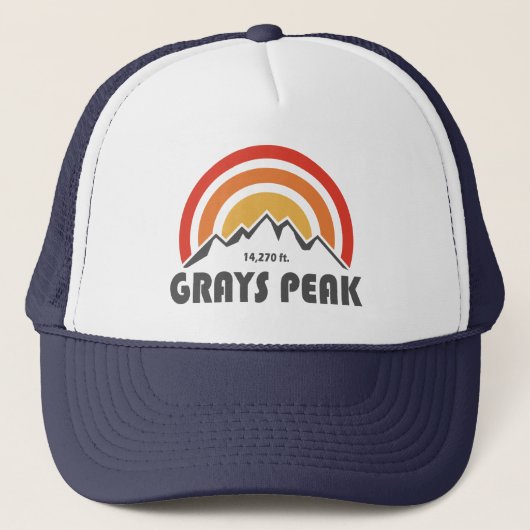 Grays Peak Truckerkappe (Vorderseite)