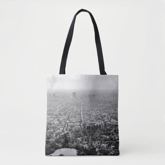 GRAYSCALE AERIAL FOTO CITY TASCHE (Vorderseite)