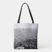 GRAYSCALE AERIAL FOTO CITY TASCHE (Rückseite)