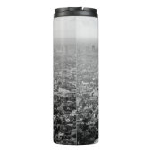 GRAYSCALE AERIAL FOTO CITY THERMOSBECHER (Rückseite)