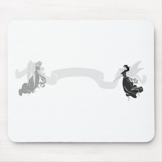 Grayscale Angels Marquee Banner Mousepad (Vorne)