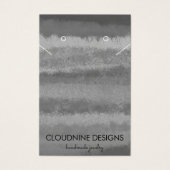 Grayscale Earring Necklace Juwelier Display Card (Vorderseite)