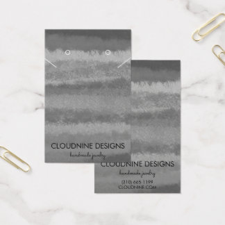 Grayscale Earring Necklace Juwelier Display Card