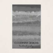 Grayscale Earring Necklace Juwelier Display Card (Vorderseite)