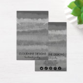 Grayscale Earring Necklace Juwelier Display Card (Schreibtisch)