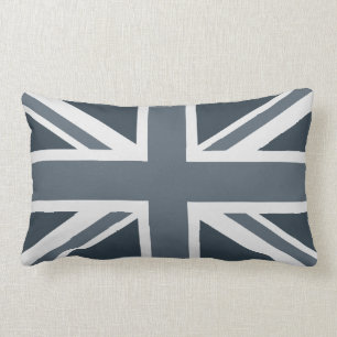 Grayscale-Flagge von England Lendenkissen