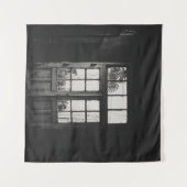 GRAYSCALE FOTO AUS HOLZ GERAHMTE GLASTÜR WANDTEPPICH (Vorderseite (Horizontal))