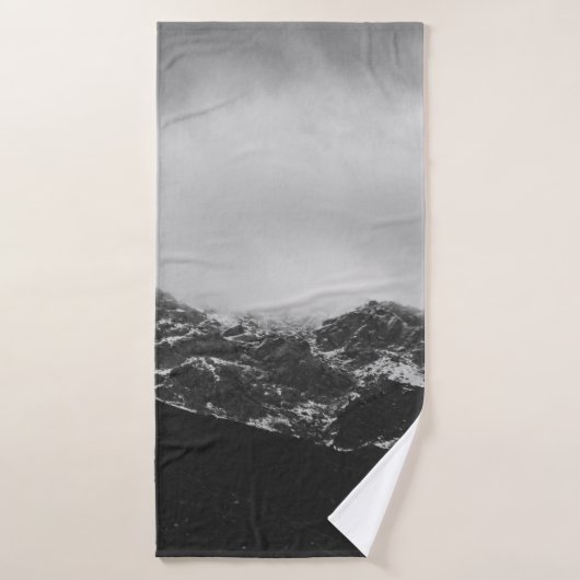 GRAYSCALE-FOTO BADEHANDTUCH (Badehandtuch)