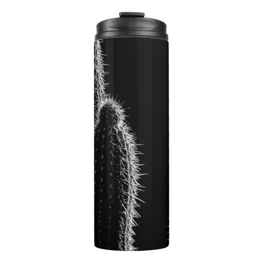 GRAYSCALE FOTO CACTUS THERMOSBECHER (Vorderseite)