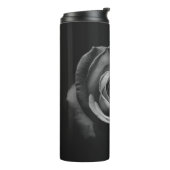 GRAYSCALE FOTO DER ROSE THERMOSBECHER (Nach links gedreht)