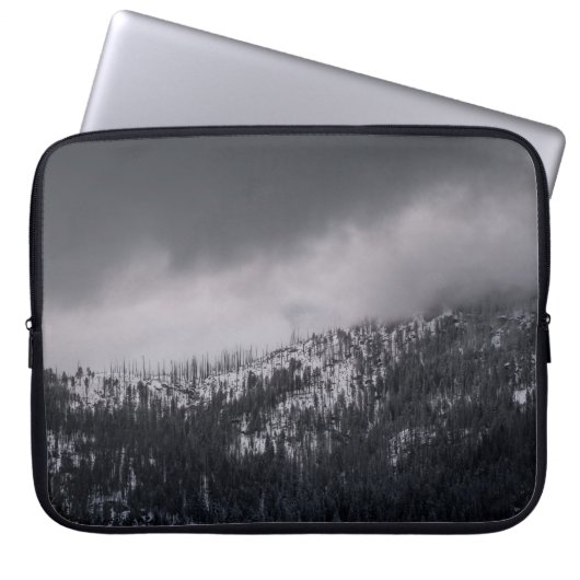 GRAYSCALE FOTO DES BAUES LAPTOPSCHUTZHÜLLE (Vorderseite)