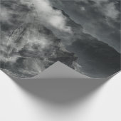 GRAYSCALE FOTO DES BERGBERGES GESCHENKPAPIER (Ecke)