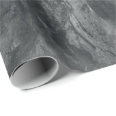 GRAYSCALE FOTO DES BERGBERGES GESCHENKPAPIER (Rolleneckpunkt)