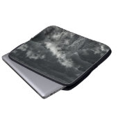 GRAYSCALE FOTO DES BERGBERGES LAPTOPSCHUTZHÜLLE (Vorne Knopf)