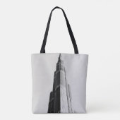 GRAYSCALE FOTO HOCHRANGIGES GEBÄUDE TASCHE (Rückseite)