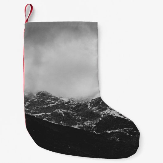 GRAYSCALE-FOTO KLEINER WEIHNACHTSSTRUMPF (Vorderseite)
