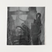 GRAYSCALE FOTO VON ELEFANTEN TRINKWASSER WANDTEPPICH (Vorderseite (Horizontal))