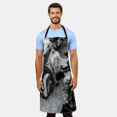 GRAYSCALE FOTO VON MÄNNERN STEHEND NEBEN 60163 TRA SCHÜRZE (Getragen)