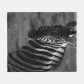 GRAYSCALE FOTO ZEBRA FLEECEDECKE (Vorderseite (Horizontal))