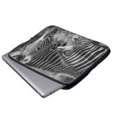 GRAYSCALE FOTO ZEBRAS LAPTOPSCHUTZHÜLLE (Vorne Knopf)